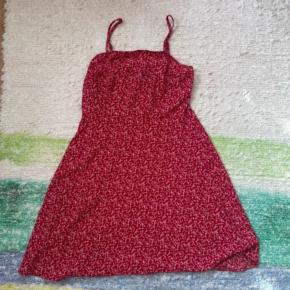 Red patterned Nasty Gal dress